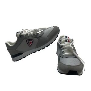 Rossignol Heritage Grey Mesh Suede Sneakers Mens 9.5 RNMMA00 231 Low Top NWOB
